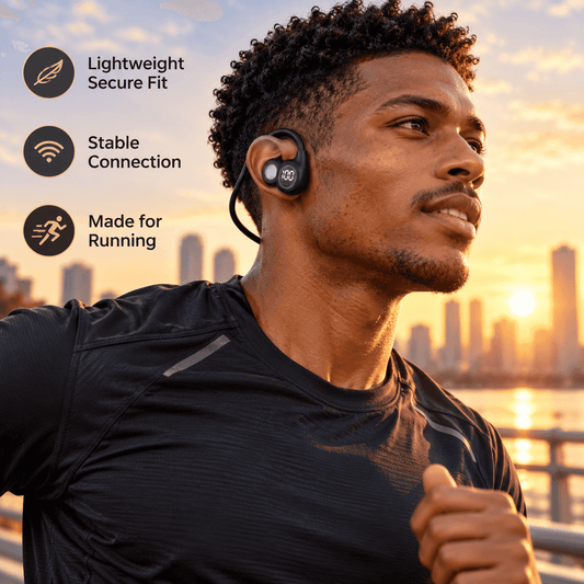 HTC NE70 TWS Wireless Earphones - Bluetooth 6.0 Gaming Bluetooth Earbuds, LED Touch Cues Smart Touch Control, Lightweight In-Ear Headset, IPX5 Waterproof, Built-In Voice Call Mic, Low Lag, Batteries, for Gaming, Sports